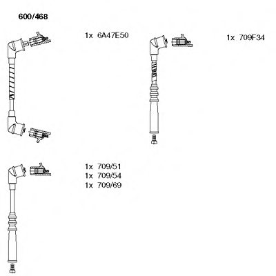 BREMI 600/468 Ignition Cable Kit
